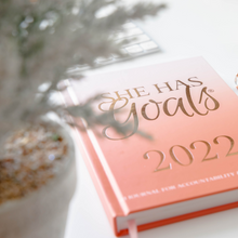Load image into Gallery viewer, 2022 Un-dated She Has Goals® Journal
